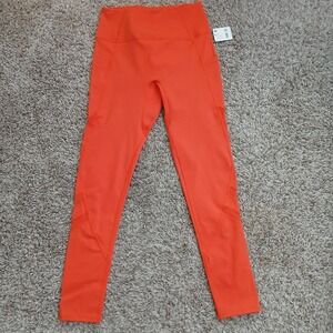 NWT Free People Movement neon red‎ orange athletic leggings